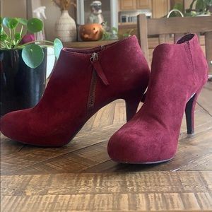 The Perfect Suede Booties with Heel! 8.5